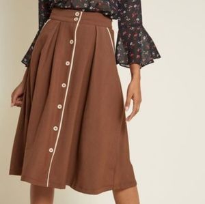 Modcloth Intelligent Involvement Midi Skirt